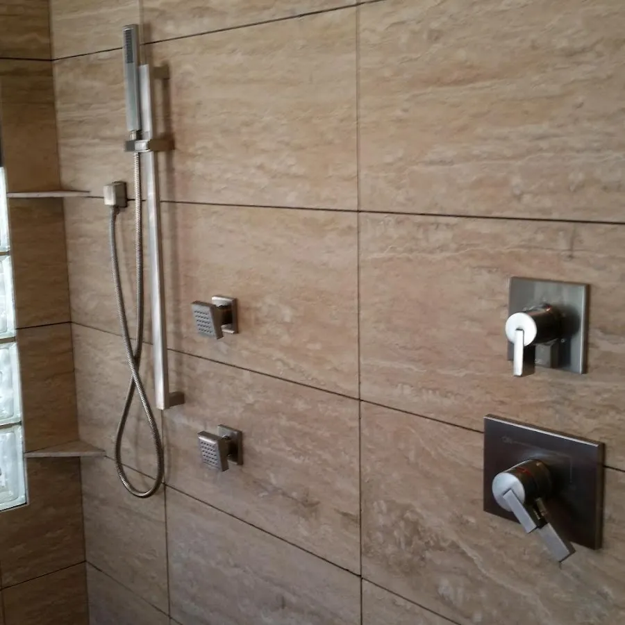 Shower fixture installation for Water Heater Replacement in Hopedale